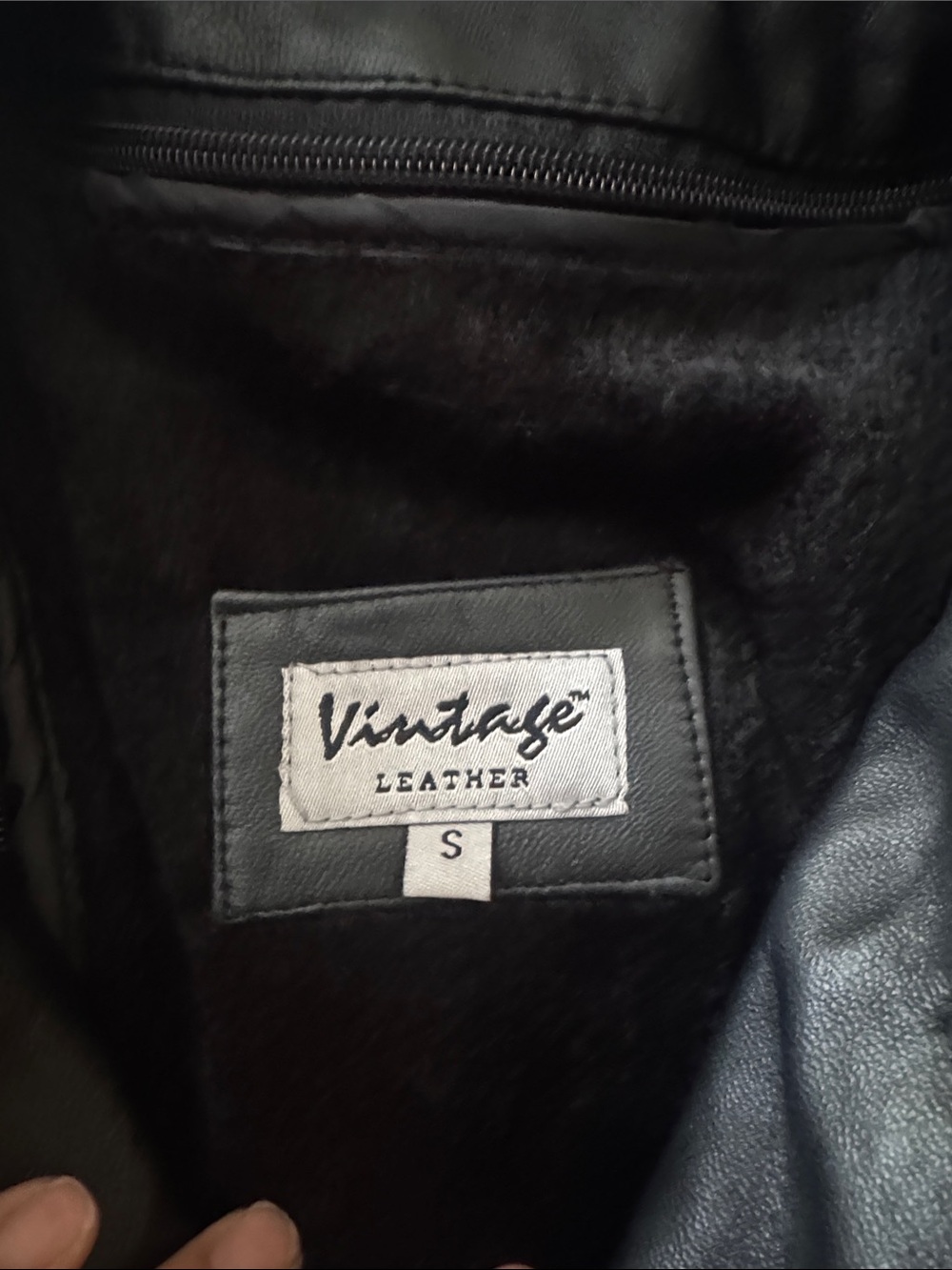 Vintage Leather Black Leather Jacket - Small